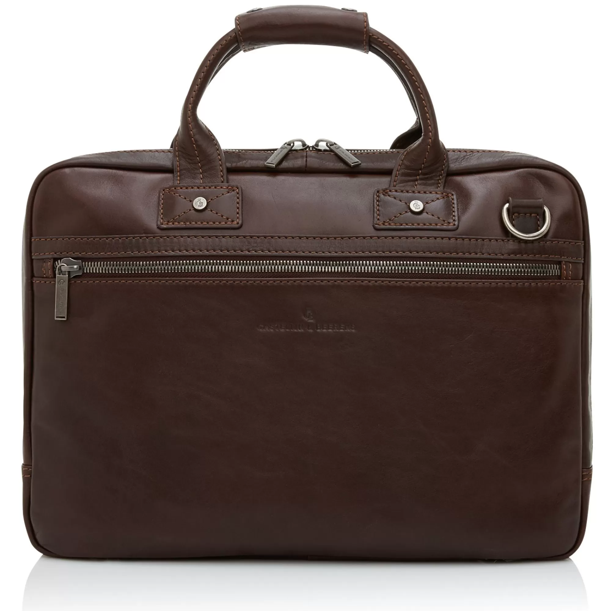 Discount Firenze Laptop Bag 15.6" + Tablet Single Zip Mocca Laptoptassen