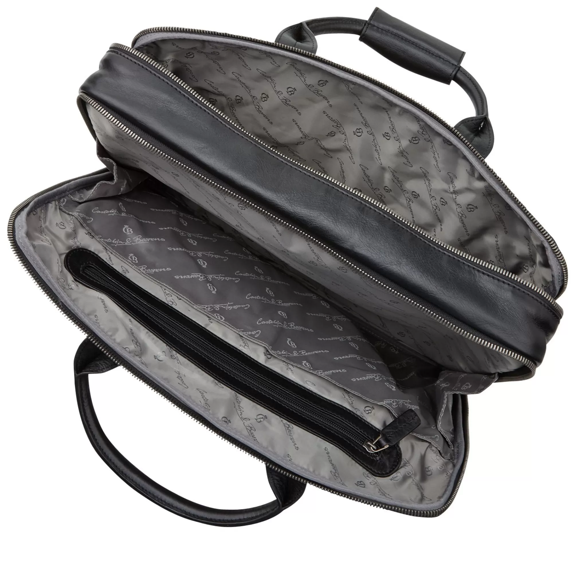 Flash Sale Firenze Laptop Bag 17" + Tablet Double Zip Black Laptoptassen