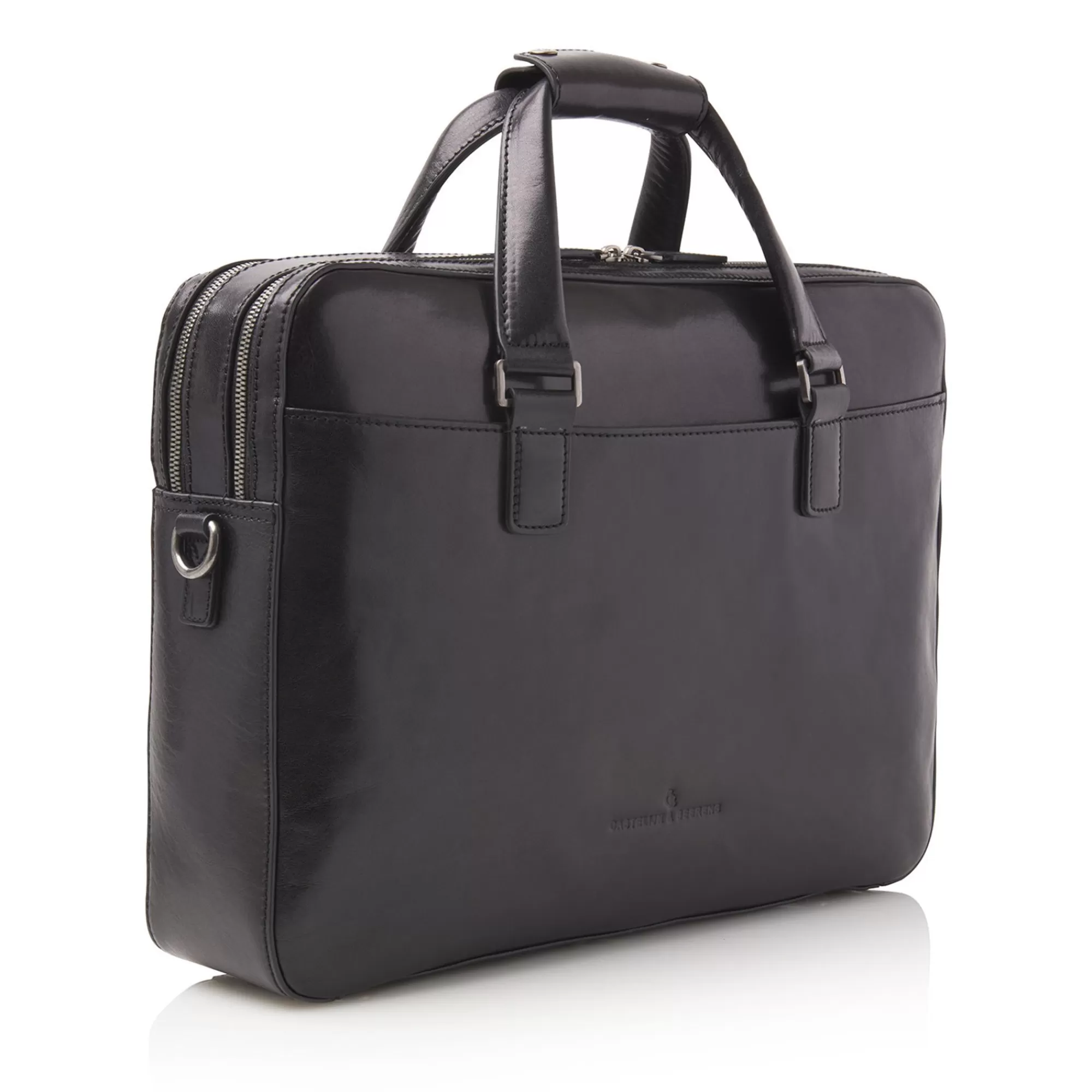 Best Gaucho Paul Laptop Bag 15.6" Double Zip Black Laptoptassen
