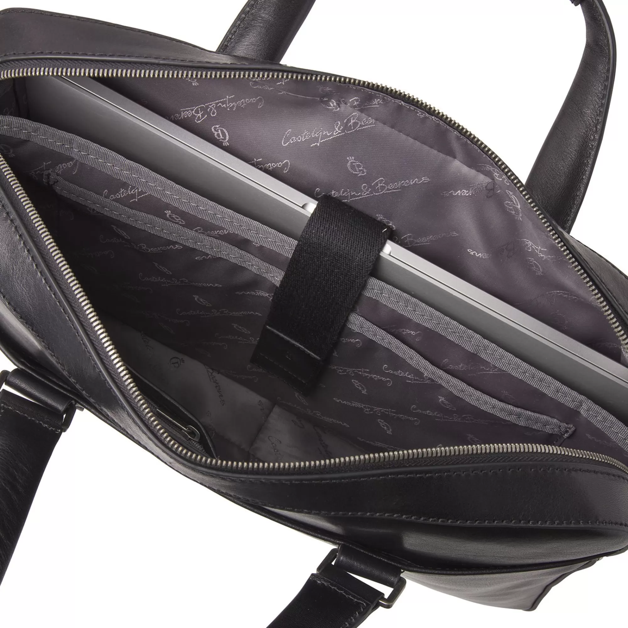 Online Gaucho Ted Laptop Bag 15.6" Single Zip Black Laptoptassen