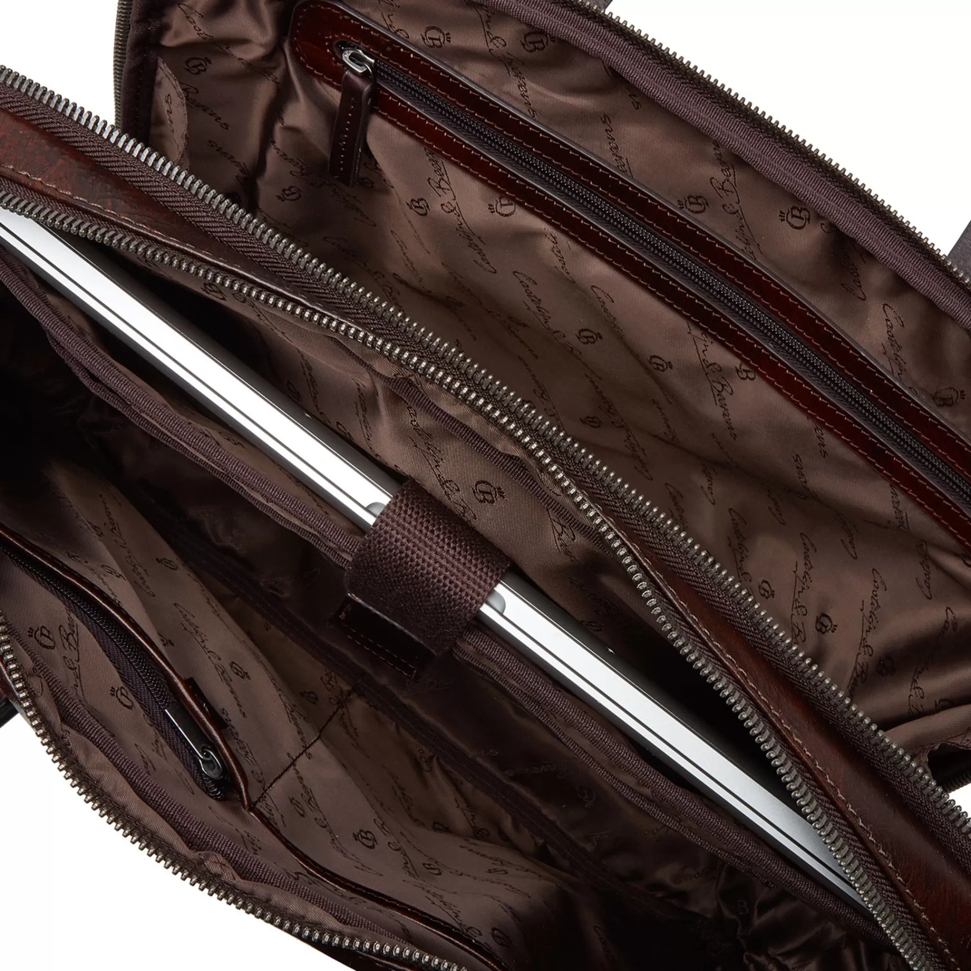 Cheap Rien Laptop Bag 15.6" + Tablet Double Zip Cognac Laptoptassen