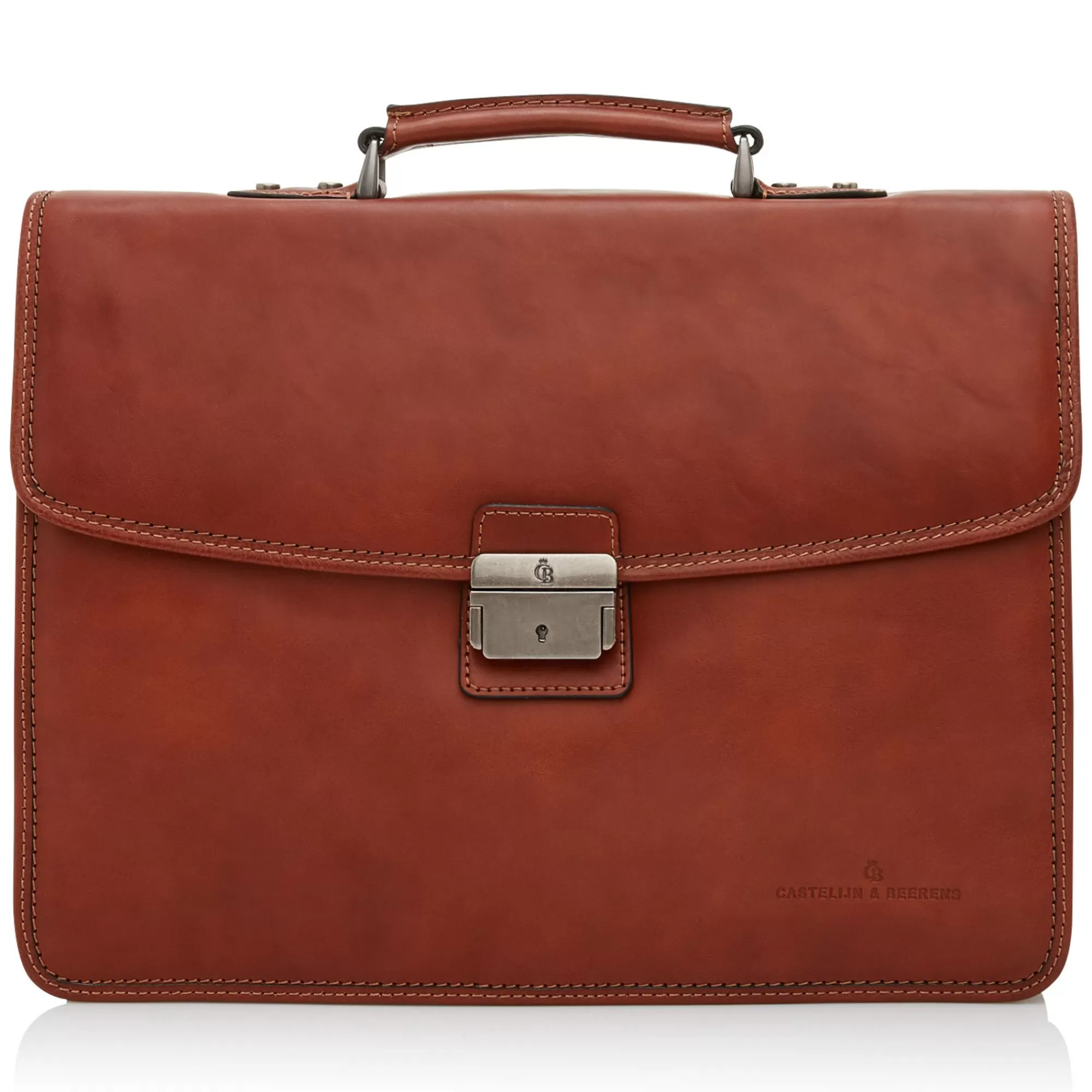Cheap Verona Laptop Bag 13.3" + Tablet Double Pocket Light Brown Aktetassen