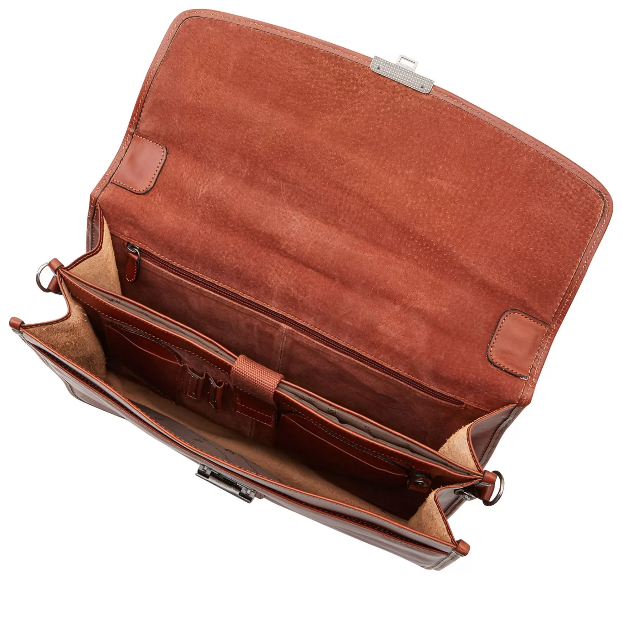 Cheap Verona Laptop Bag 13.3" + Tablet Double Pocket Light Brown Aktetassen