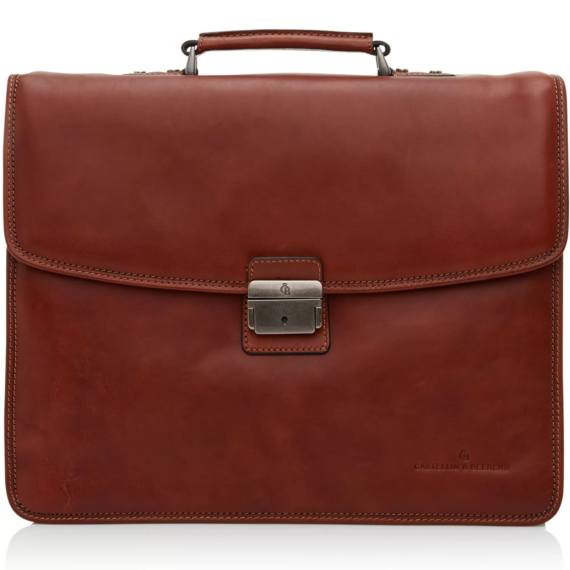 Clearance Verona Laptop Bag 15.6" + Tablet Triple Pocket Light Brown Aktetassen