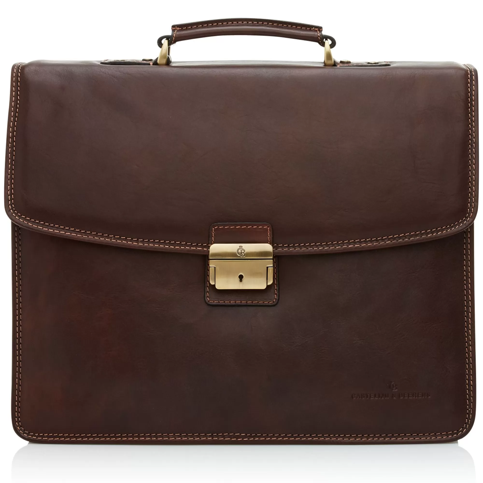New Verona Laptop Bag 15.6" + Tablet Triple Pocket Mocca Aktetassen