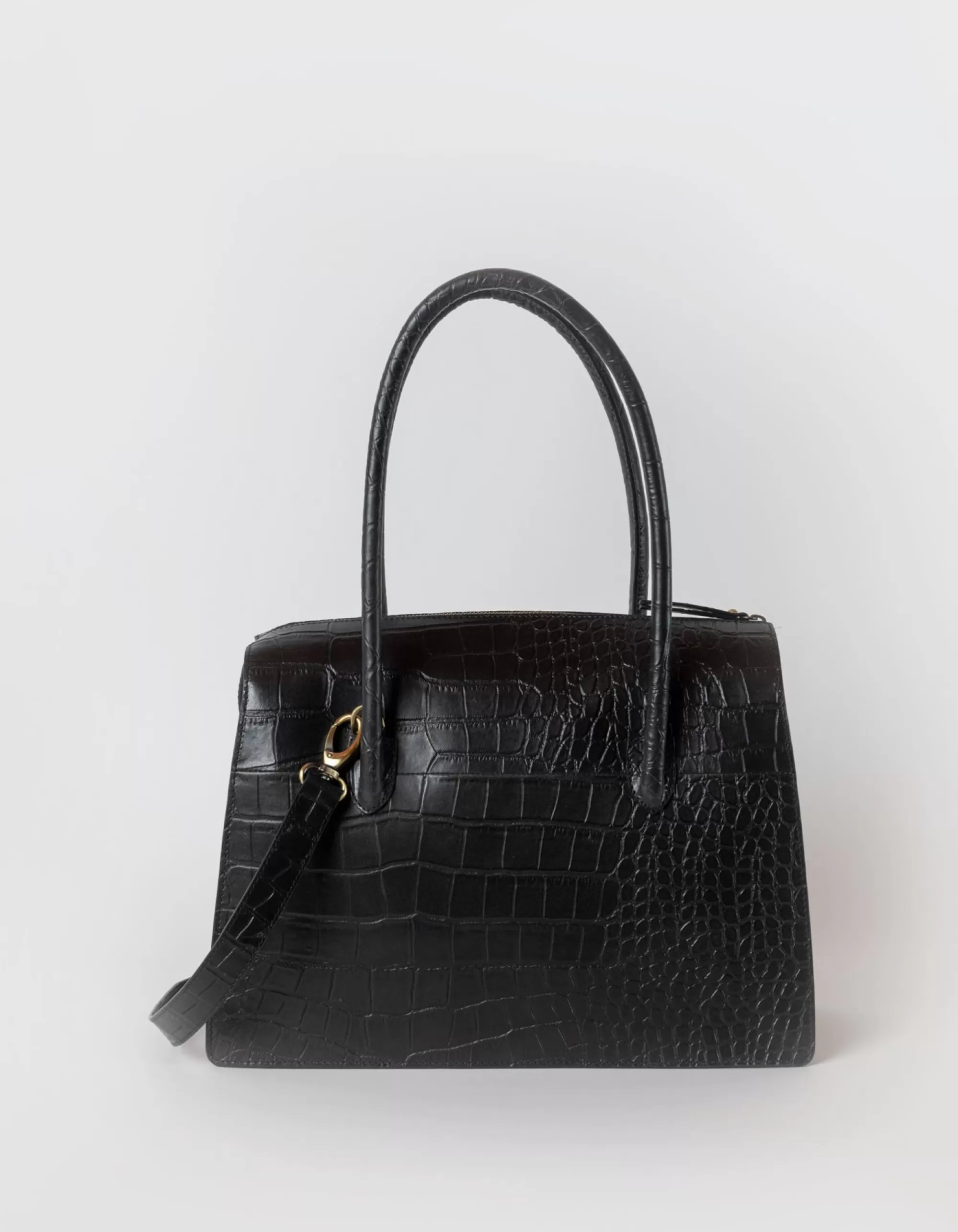 Cheap Kate Classic Black Croco Laptoptassen