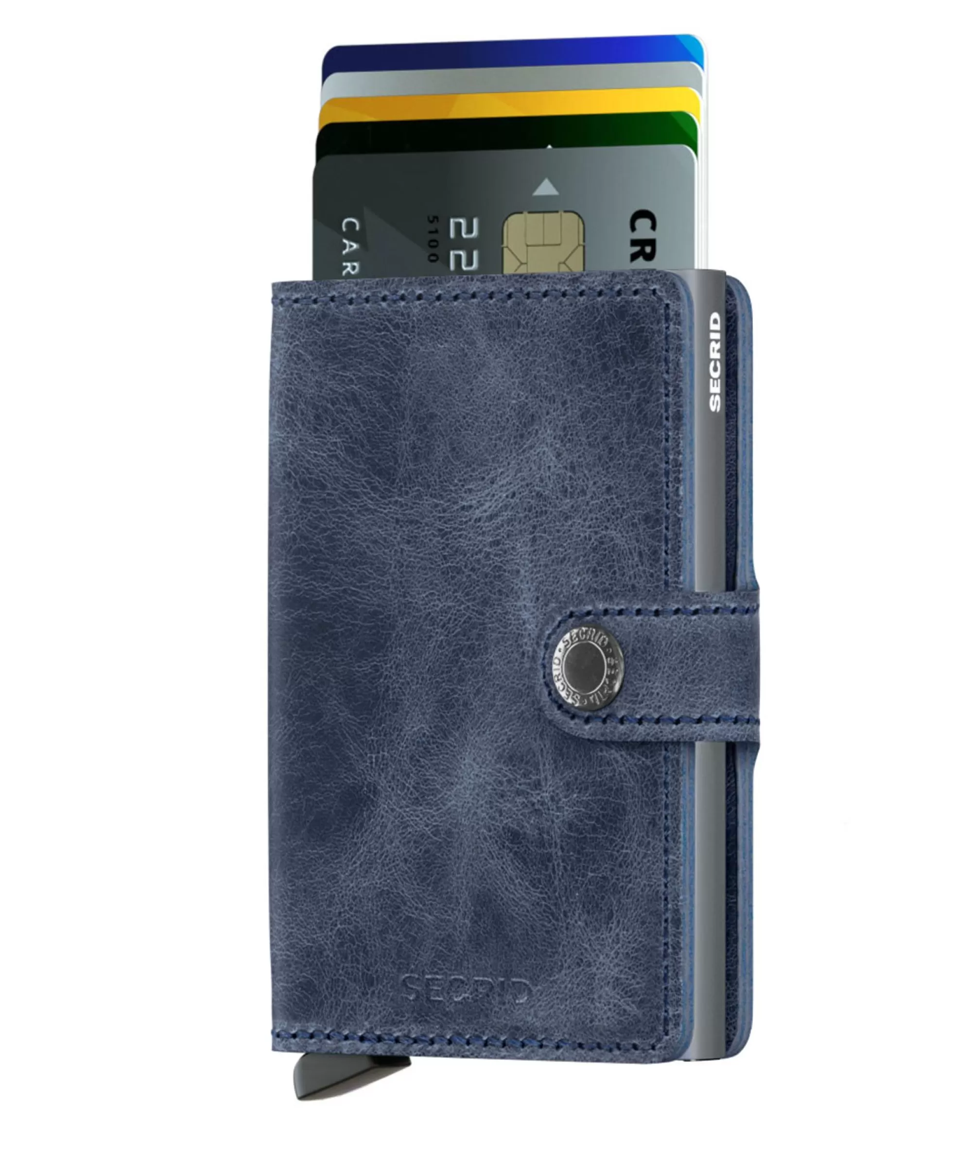 Online Miniwallet Vintage Blue Pasjeshouders