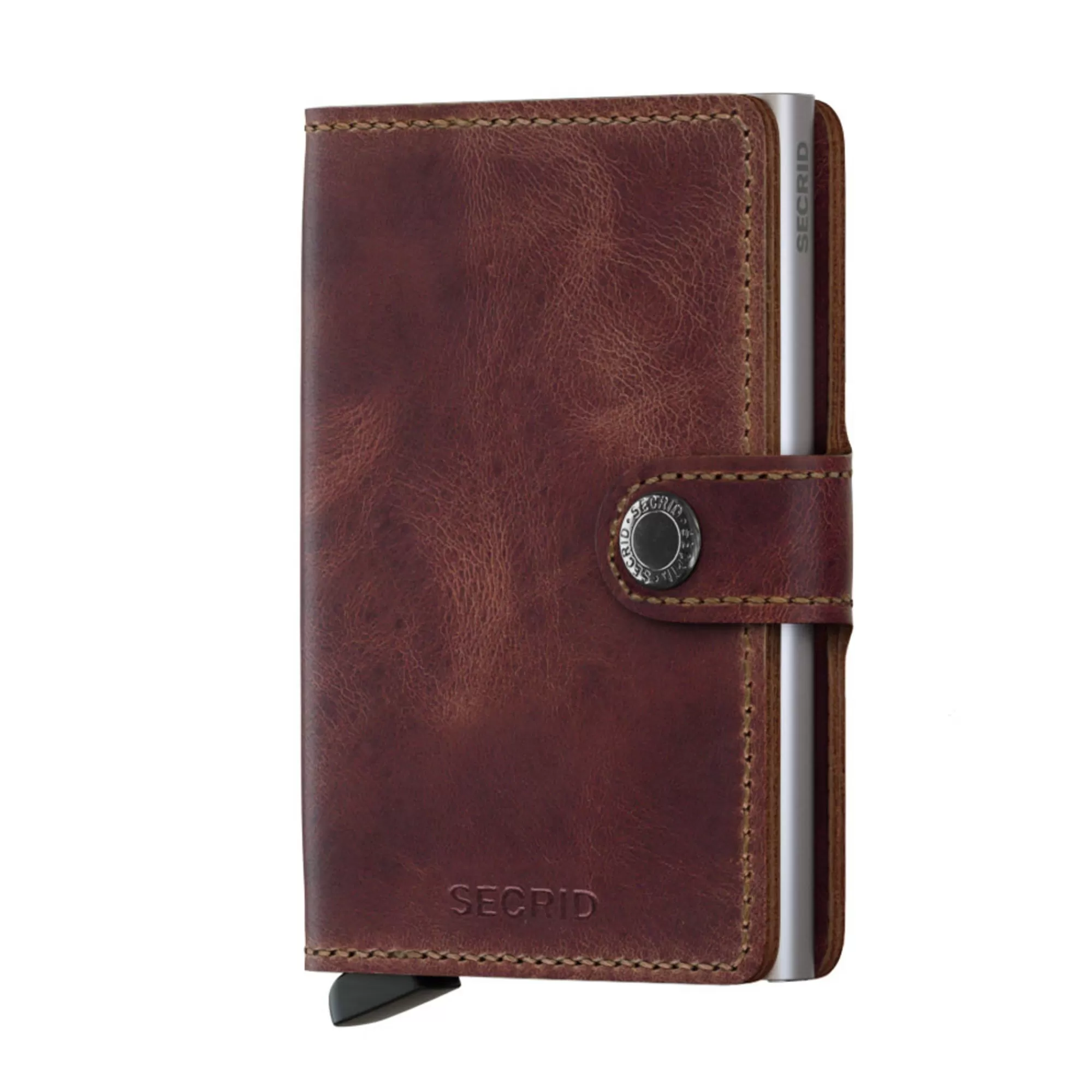 Store Miniwallet Vintage Brown Pasjeshouders