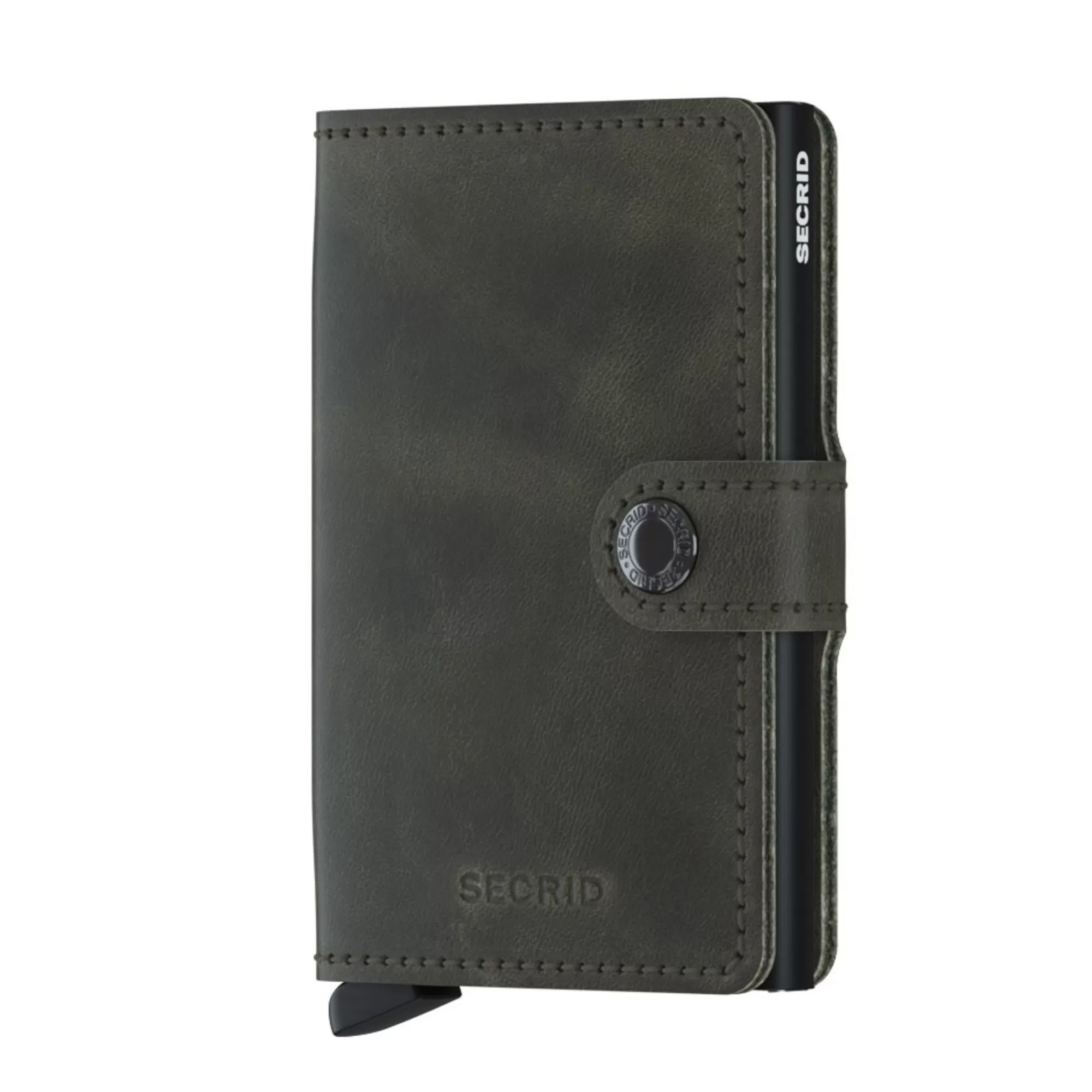 Discount Miniwallet Vintage Olive-Black Pasjeshouders