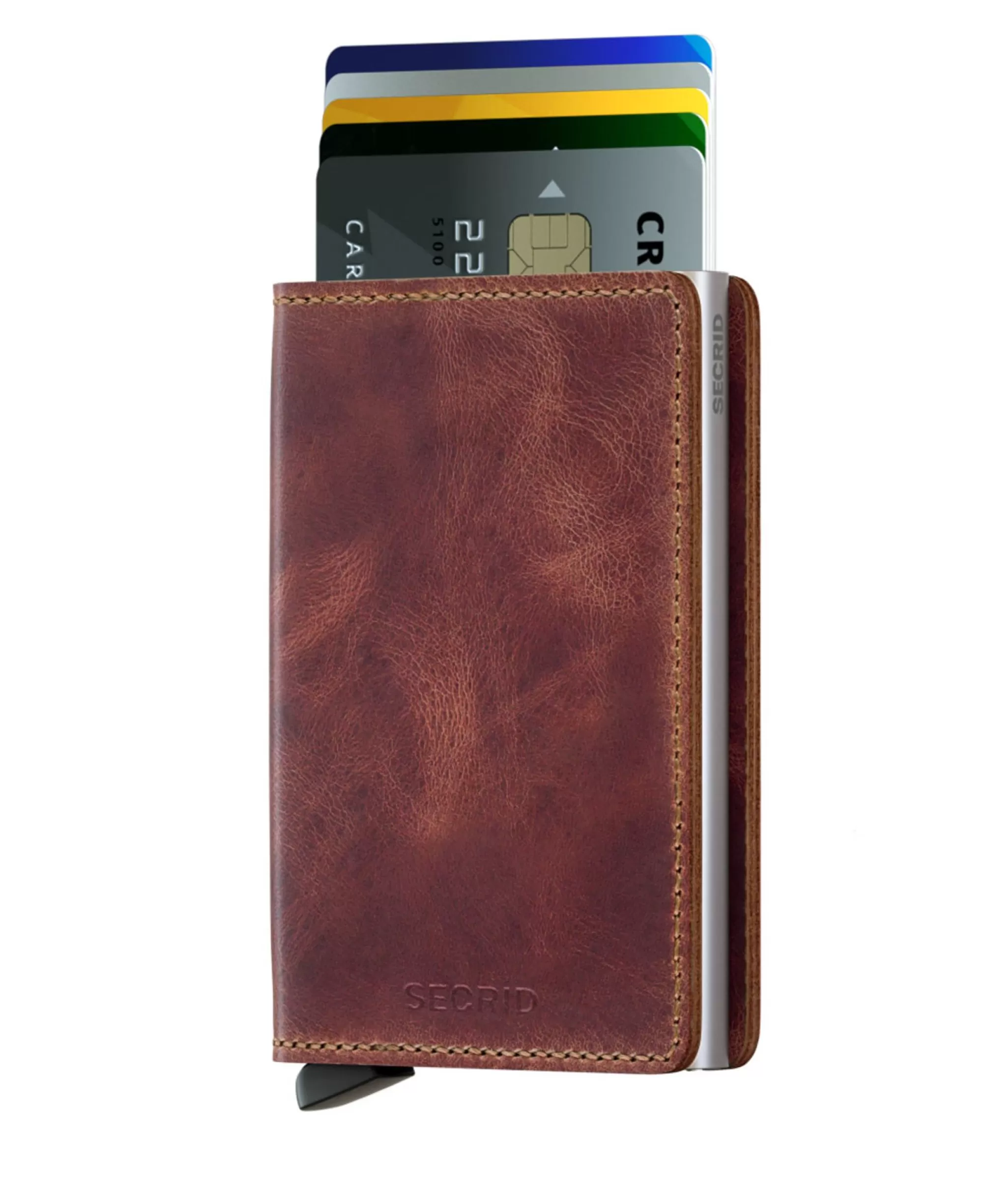 Outlet Slimwallet Vintage Brown Pasjeshouders