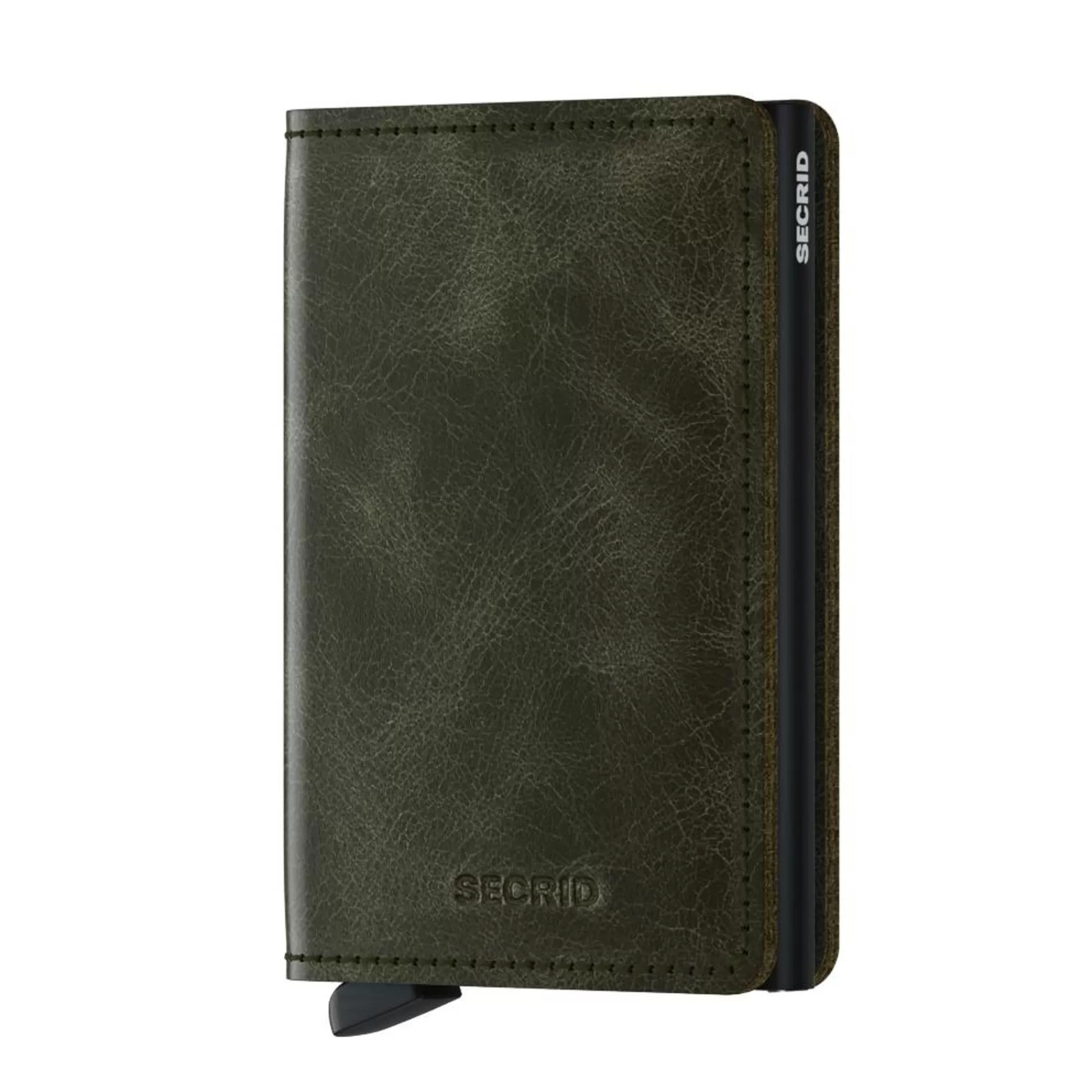 Sale Slimwallet Vintage Olive Black Pasjeshouders