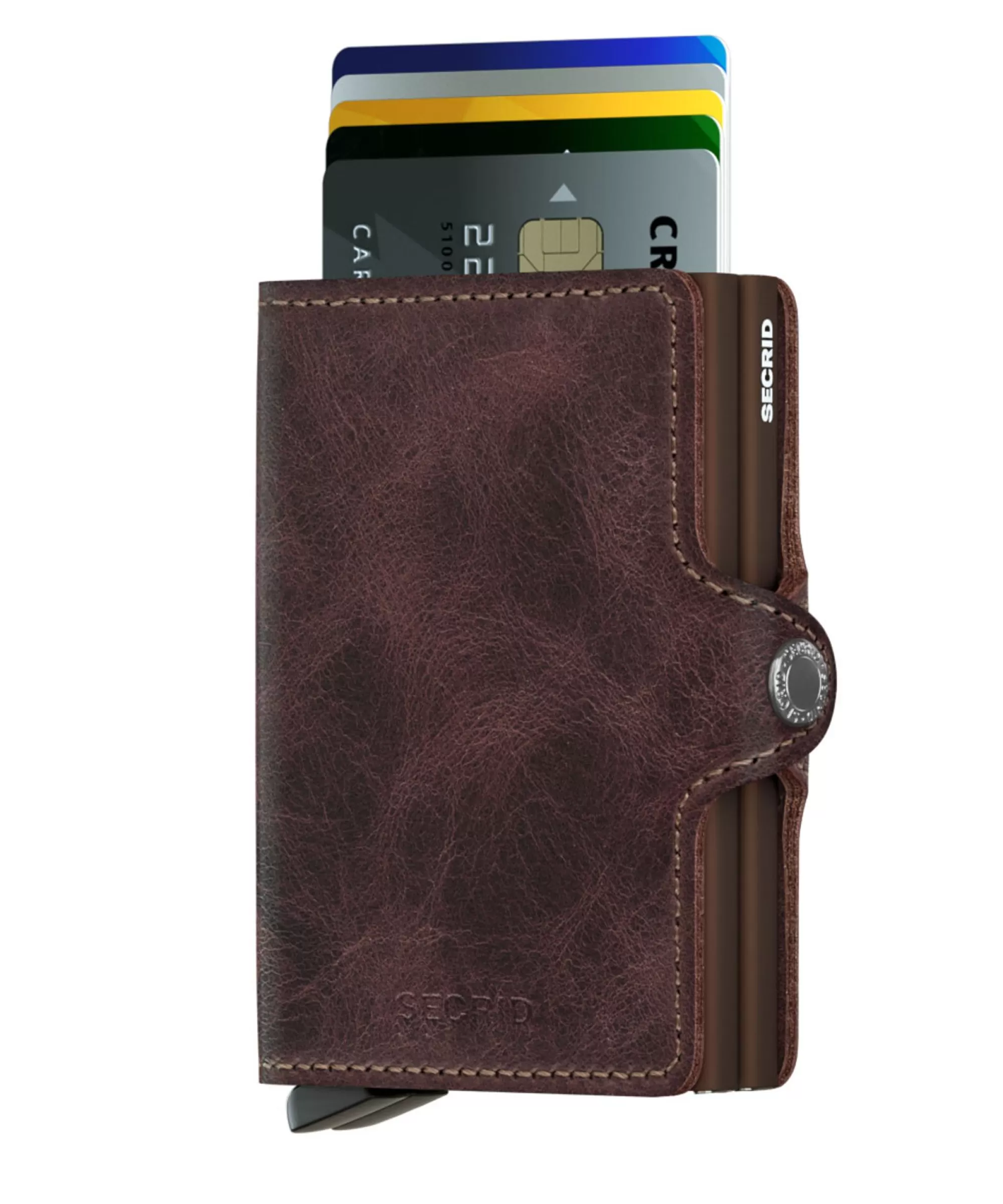 Store Twinwallet Vintage Chocolate Pasjeshouders