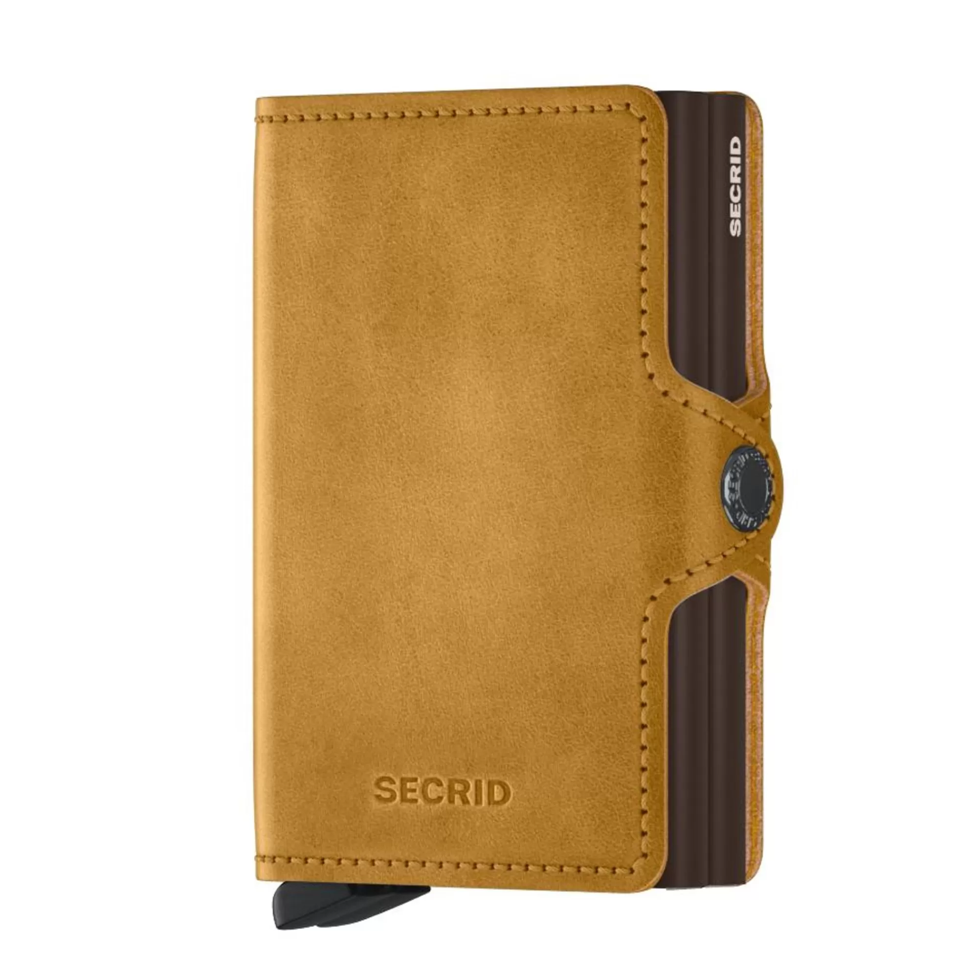 Store Twinwallet Vintage Ochre Pasjeshouders